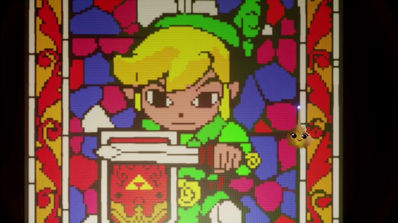 The Legend of Zelda Pixel Art Painting (Dreams PS4)