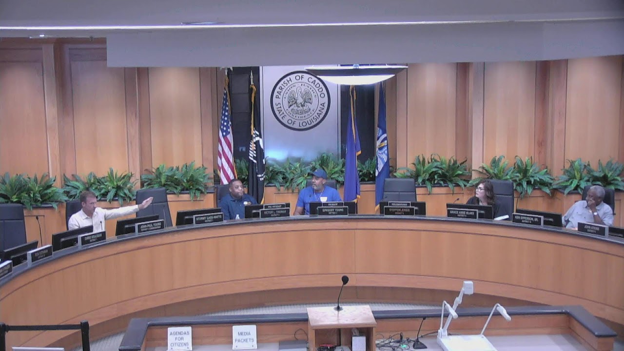 Caddo Parish Commission Regular Session on September 3, 2026, at 3:30 pm.  Regular Session Agenda: https://caddo.gov/event/caddo-parish-commission-regular-session-16/