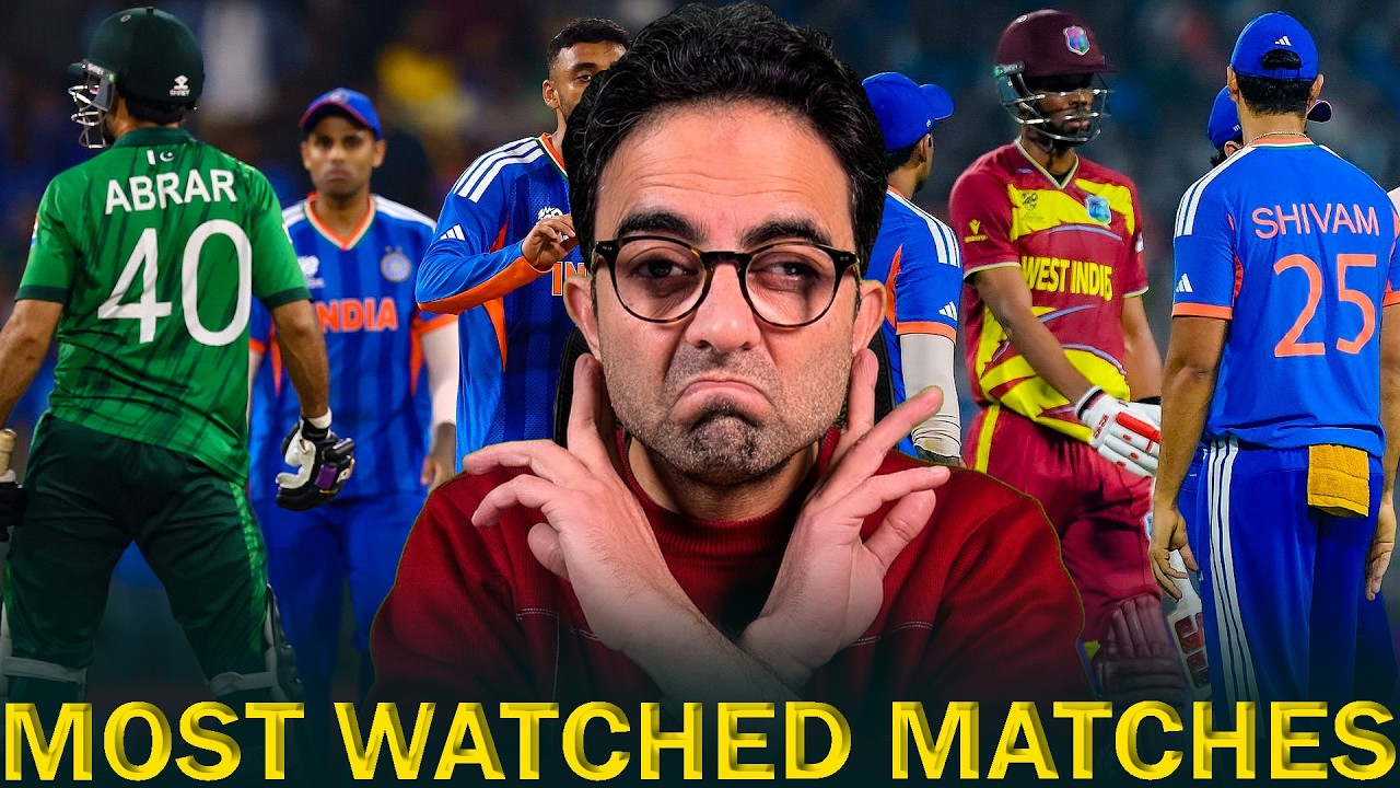 Most Watched Matches of T20 World Cup 2026: India vs West Indies Tops The Watchlist  🇮🇳🏏