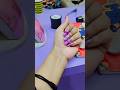 foil Nail Art 💜🤍 #nailart #newnails