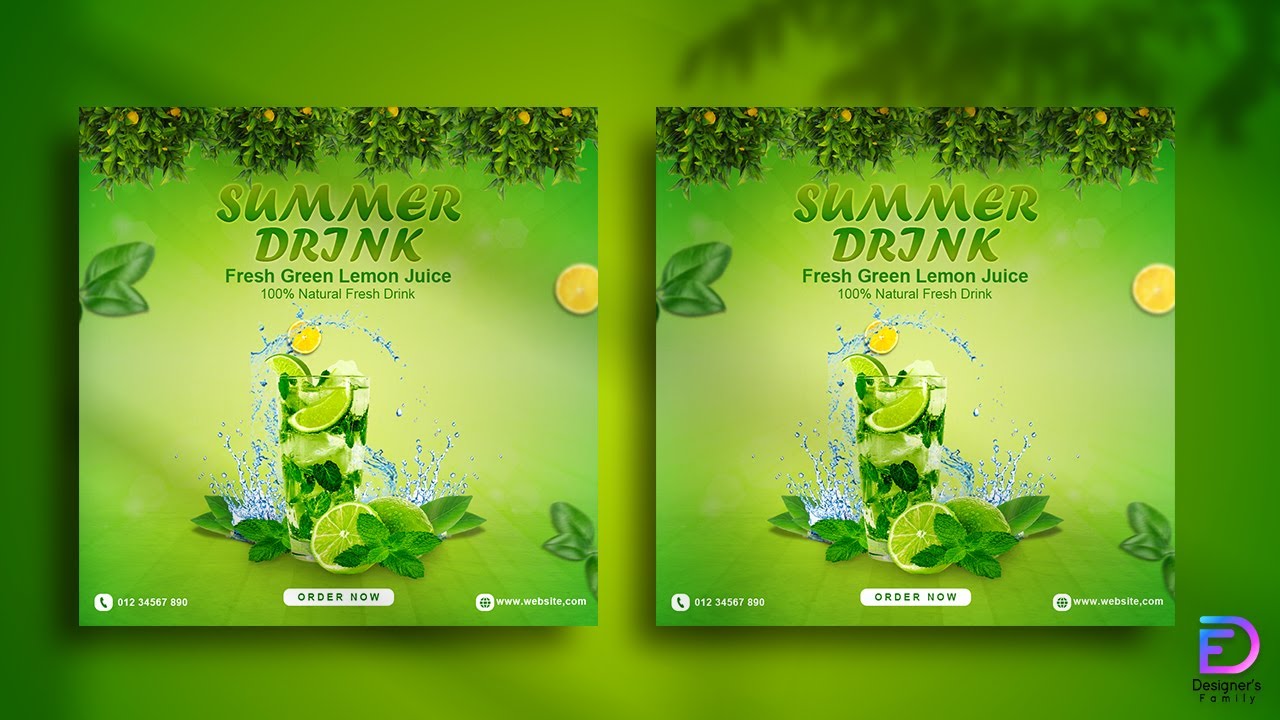 Lemon Juice Advertising Poster | Fresh Lemon poster design in photoshop ...