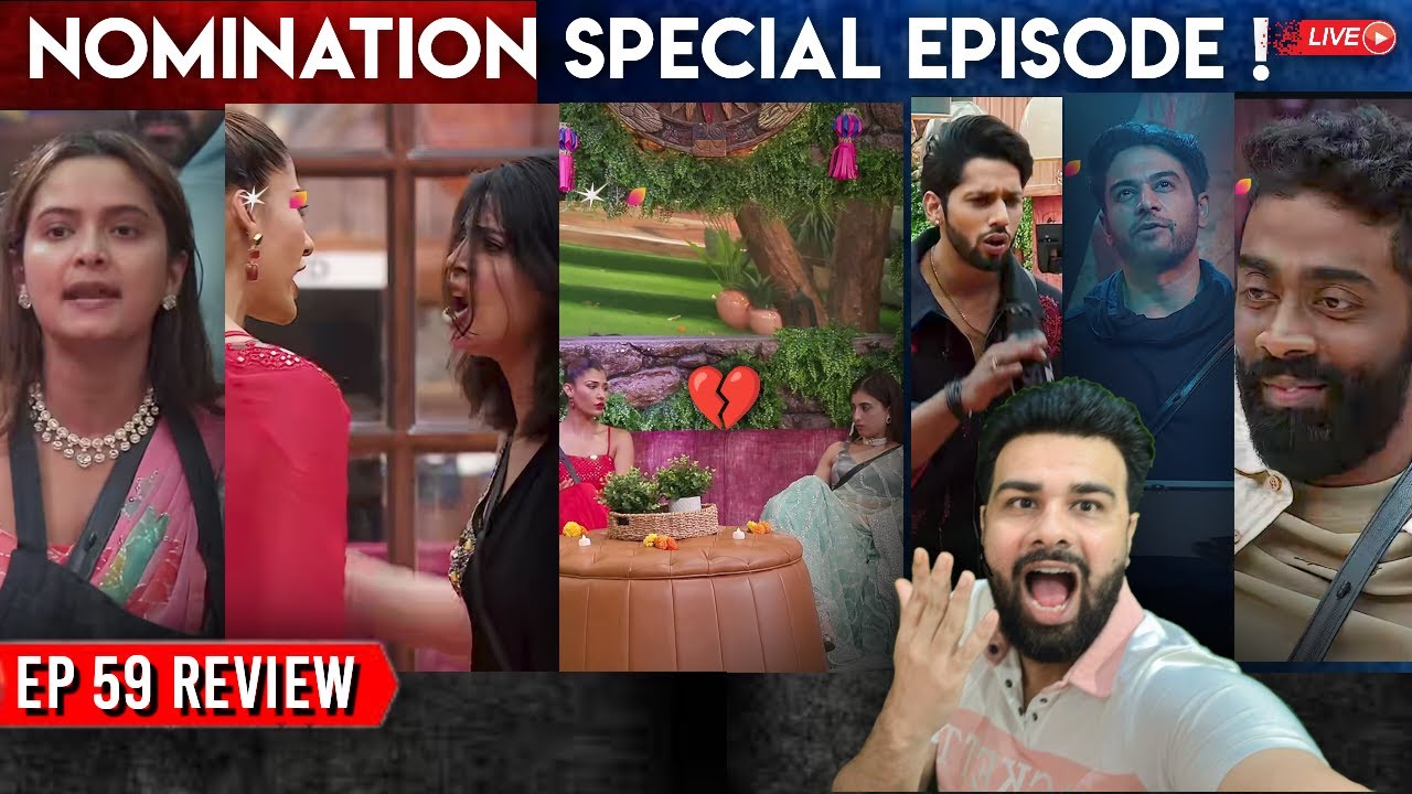 Bigg boss 19 Episode no ~ 59 Review || Farhana ne kiya malti or Neelam ko pok ||