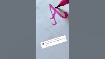 Aqsa in calligraphy #viral #short #calligraphymasters#moderncalligraphy#handlettering #youtubeshorts