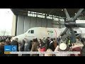 Выкатка нового самолета АН-132Д на заводе Антонова