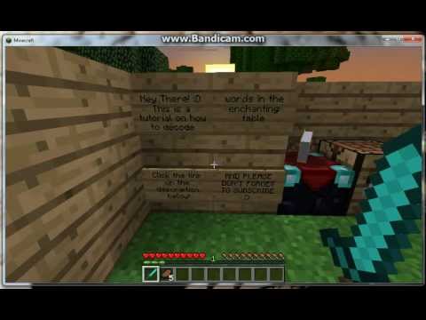 Minecraft • Decoding the Enchantment Table! - YouTube