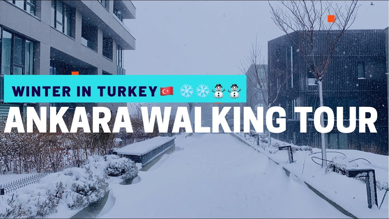 Walking in Turkey’s Capital - ANKARA Snow 🇹🇷❄️ | ANKARA KAR ile böyle görünüyor | Wow! 