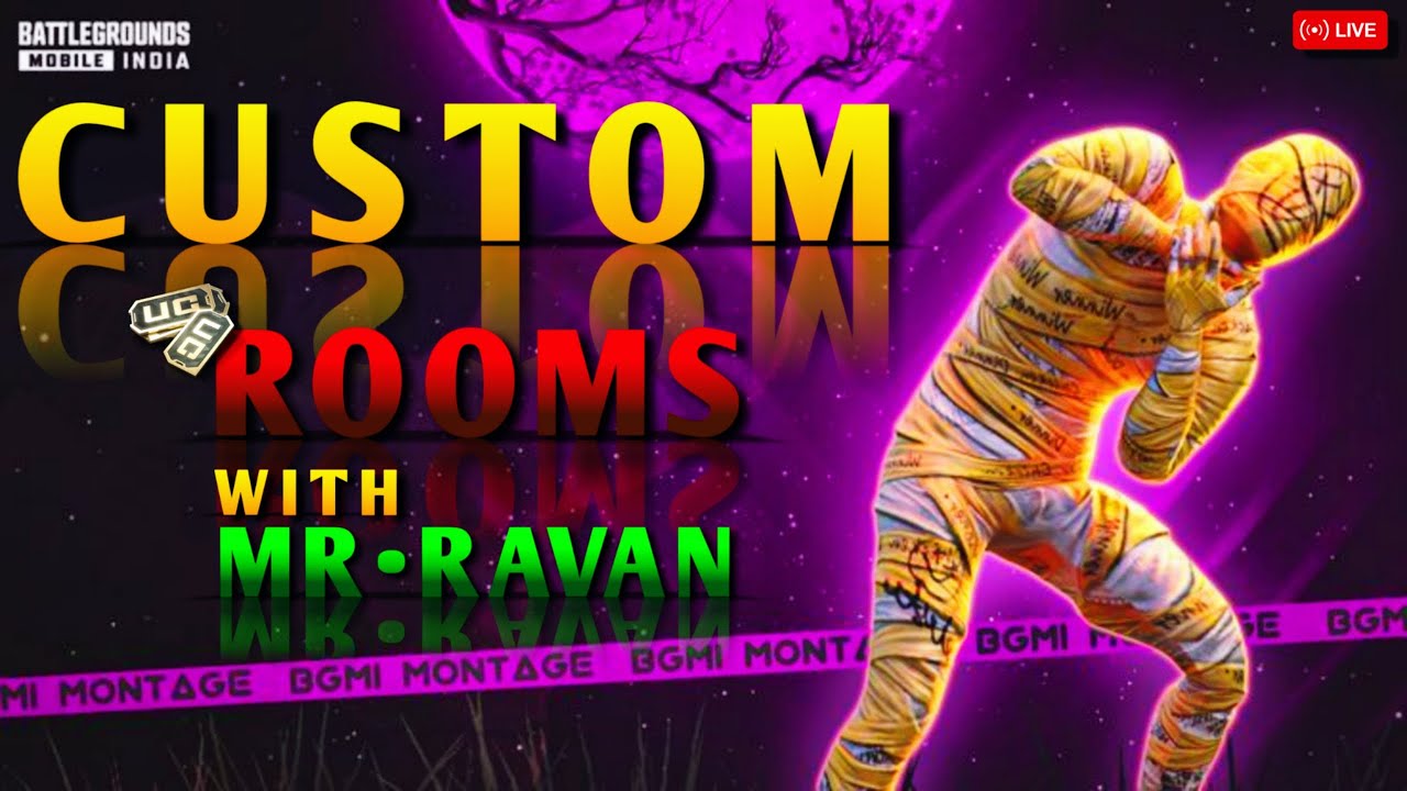 BGMI LIVE CUSTOM ROOMS || 300RS PRICE POOL CUSTOMS || WITH MR.RAVAN # ...