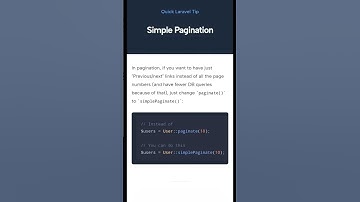 Simple pagination #shorts #viralshorts #laravel @laravelDaily  @freecodecamp #php