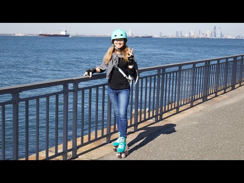 Maddy’s birthday present.  - Roller skates