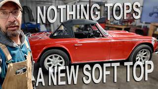 Fitting a new SOFT top is not HARD - Triumph TR250