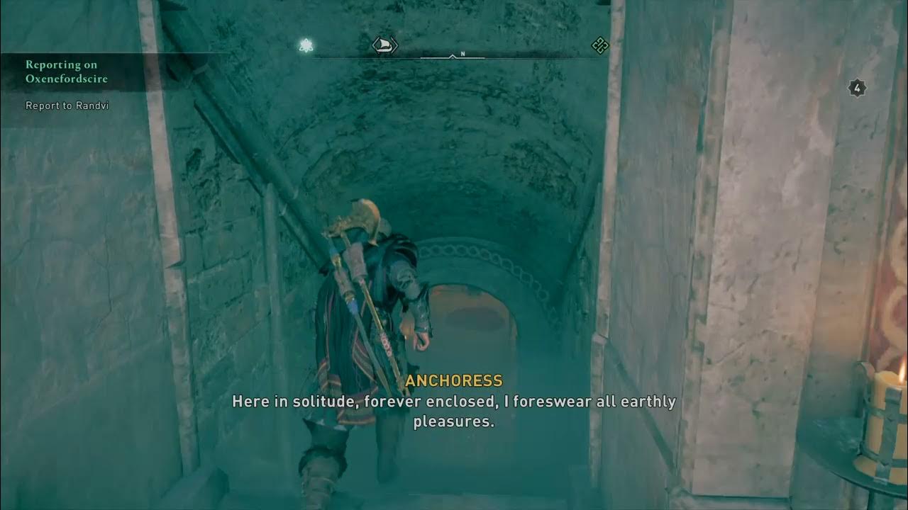 ACValhalla Underground chest south of Evesham Abbey, barred door