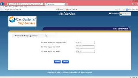 CionSystems Self Service Profile Management