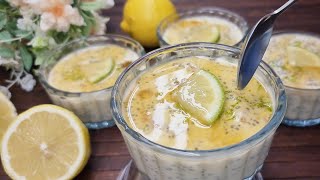 Πουτίγκα ΛΕΜΌΝΙ στο Λεπτό🍋Χωρίς Ζάχαρη Βράσιμο-Ψήσιμο⁉️Το πιο Δροσερό Γλυκό του καλοκαιριού Pudding