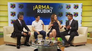 Cápsula cubo Rubik en TV Nacional