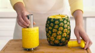 Sur La Table Pineapple Corer and Slicer, Yellow