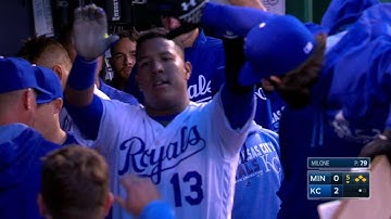 MIN@KC: Perez comes home after Twins
