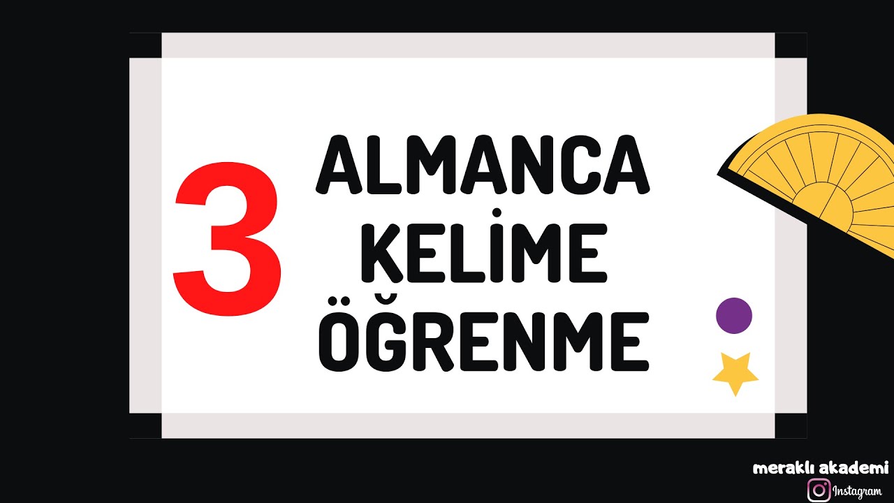 Almanca Kelimeler 3
