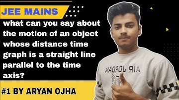What can you say about the motion of an object whose distance time graph is a straight line par.....