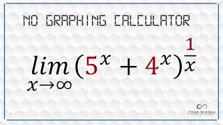 limit (5^x+4^x)^1/x as x goes to inf