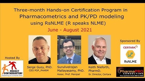 Introduction to RsNLME (R speaks NLME)-Day 10 of the PMX workshop - Hosted by Project Dontabhaktuni