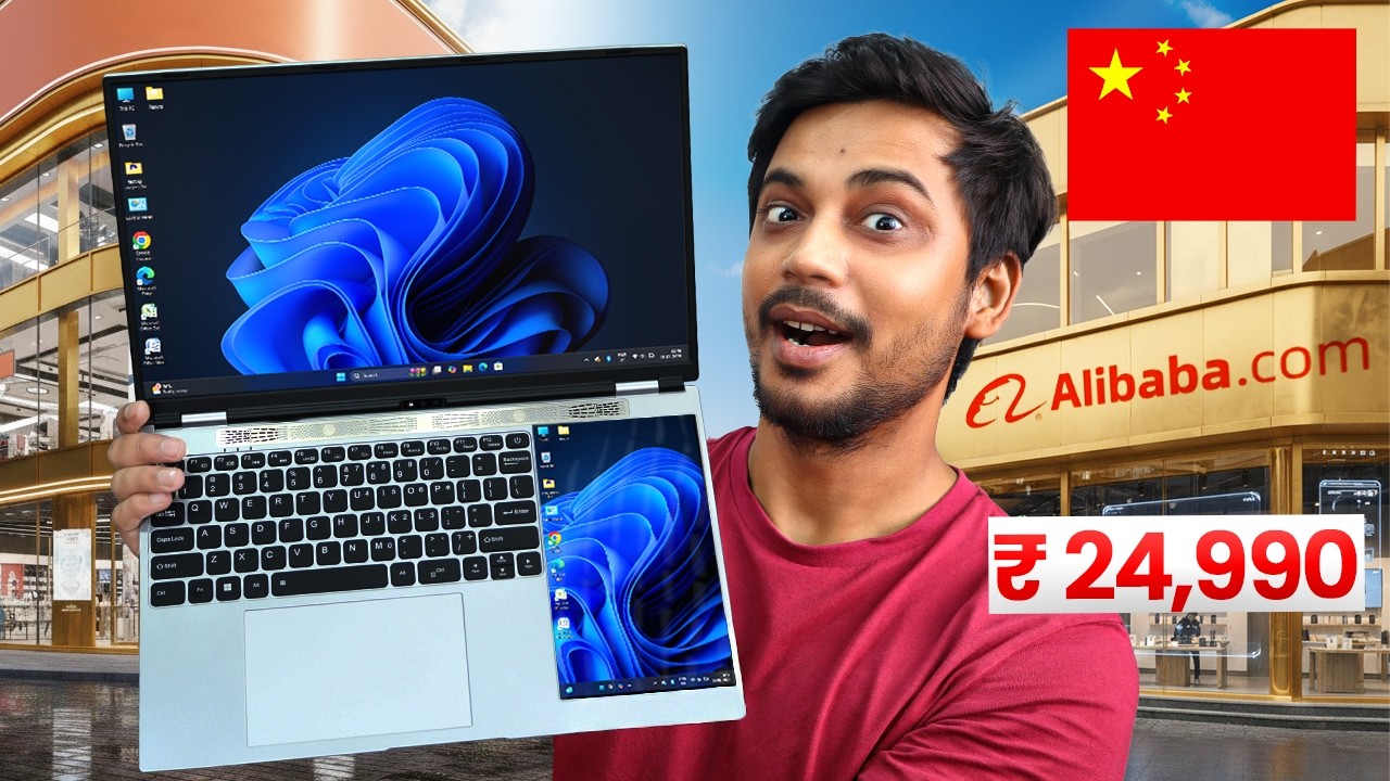 I Bought Dual Display Laptop only at ₹25000! - Alibaba.com - YouTube