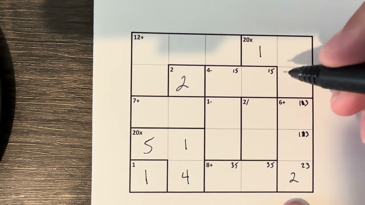 KenKen Puzzles - How To Solve [LESSON 1] - Step by Step! - YouTube