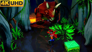 Crash Bandicoot 3 - N. Sane Trilogy | Level 4 (Bone Yard) Crystal/Gem Get [4K 60FPS].