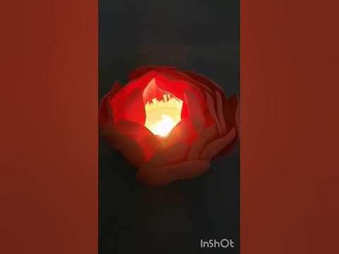 Светильник роза из фоамирана. - YouTube