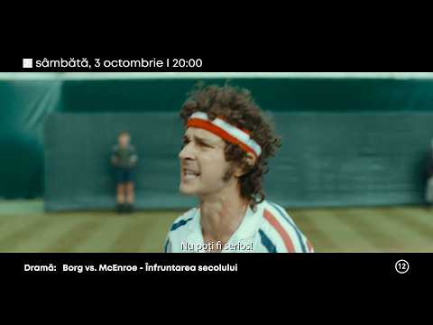 Borg vs. McEnroe: Înfruntarea secolului, la TVR1