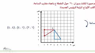 الدوران في المستوى الإحداثي