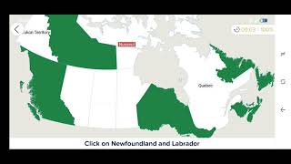 [WR] Canada: Provinces and Territories (0:06) Seterra Android App screenshot 1