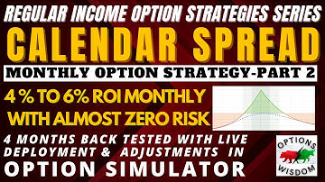 CALENDAR SPREAD MONTHLY OPTION STRATEGY | ADJUSTMENTS   DEPLOYMENT & BACKTEST / OPTION SIMULATOR P-2