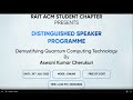 Demystifying Quantum Computing