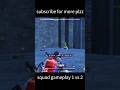 Squad gameplay 1 vs 2 op clutch interesting fight #shorts #bgmi #pubgmobile #ytshorts #pubg #gaming