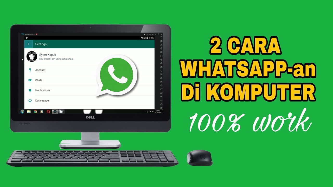 2 Cara  Menggunakan  Whatsapp Di  Komputer YouTube