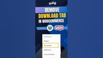 REMOVE Woocommerce Downloads Tab | My Account Page Menu