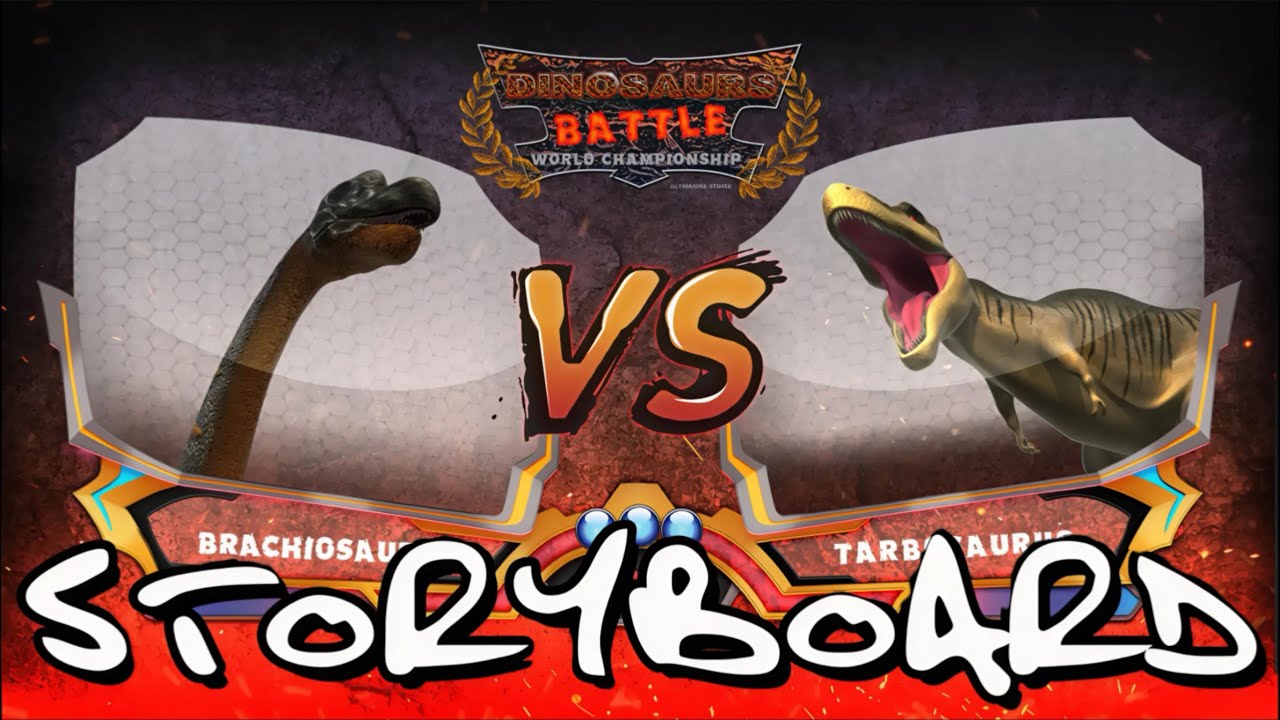 Brachiosaurus vs Tarbosaurus StoryBoard Part 1