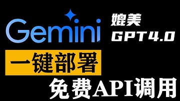 【无需翻墙】谷歌Gemini 本地一键部署教程！免费使用API，媲美 GPT4.0，ChatGPT-Next-Web 最全能的webUI程序