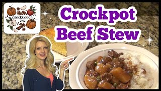 CROCKPOT BEEF STEW RECIPE | Slow Cooker Recipe | What's For Dinner? | Comfort Food Recipe
