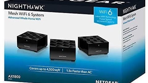 unboxing the Netgear nighthawk Wi-Fi 6 mesh