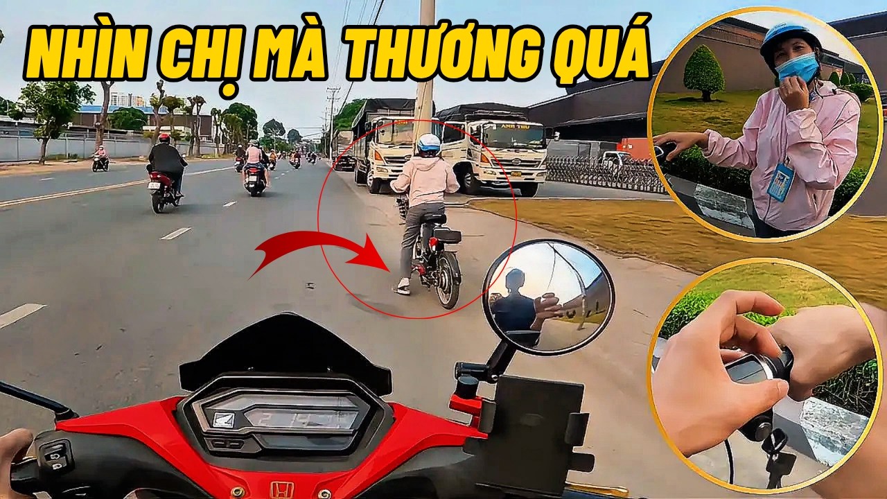 Thương quá xe điện gặp sự cố chị không biết làm gì chỉ biết nhích từng bước về nhà