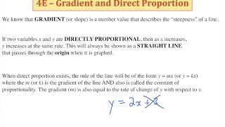 9Ma   4E Gradient and Direct Proportion