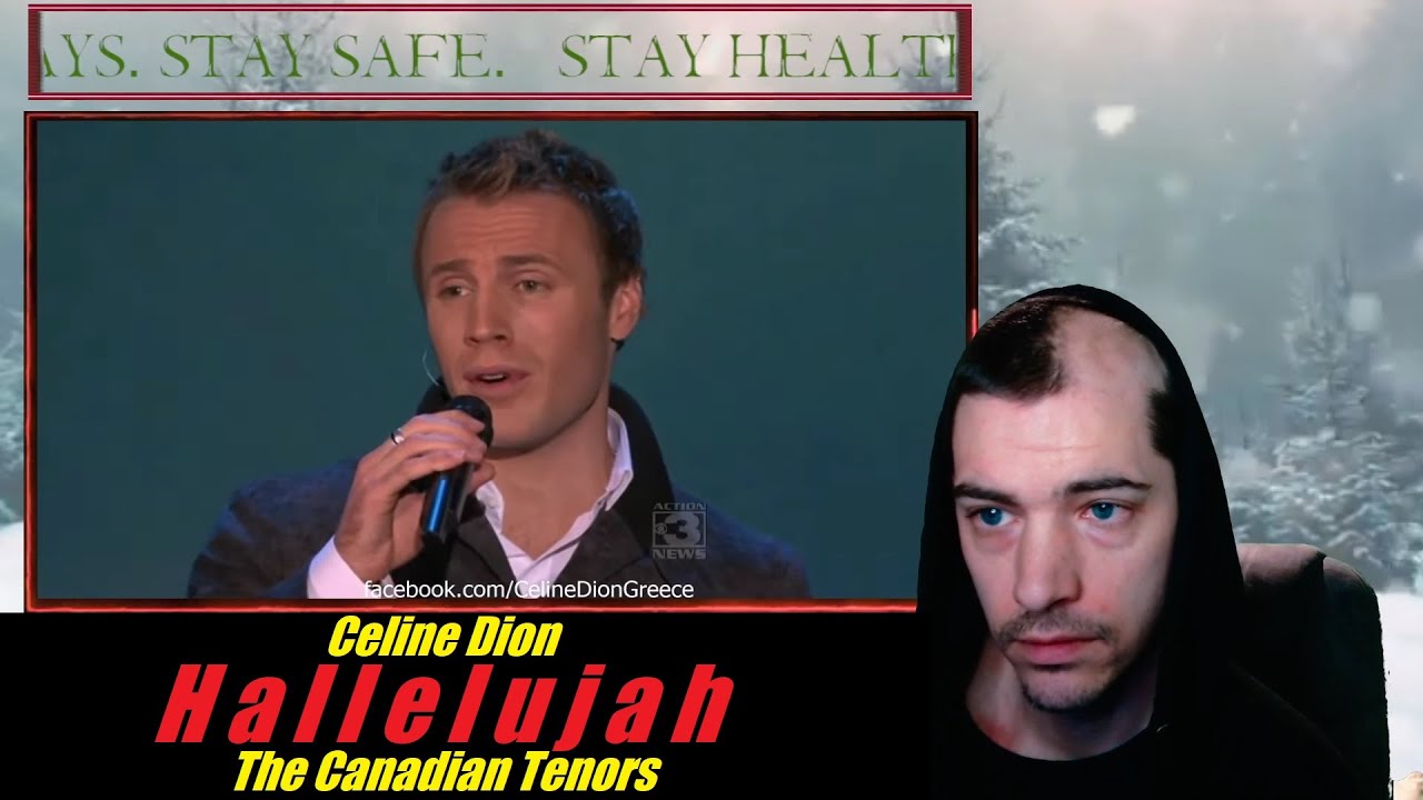 Celine dion the canadian tenors hallelujah reaction youtube