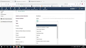 dolibarr créer et afficher un attribut supplémentaire ou extrafield #dolibarr #erp #crm
