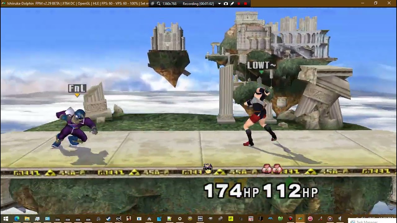 Codename Melee Deluxe Wave 1 - Captain Falcon vs. Shiek 2Stock 200HP Stamina Mode!