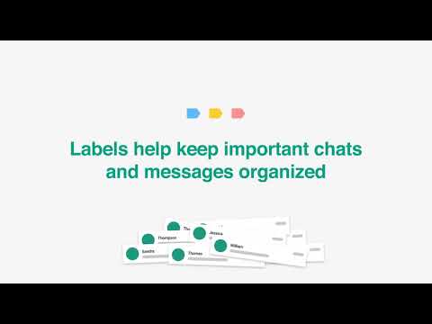 How to stay organized with labels on WhatsApp Business