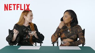 Lucky Charms Ranking With Lindsay Lohan And Ayesha Curry | Irish Wish | Netflix