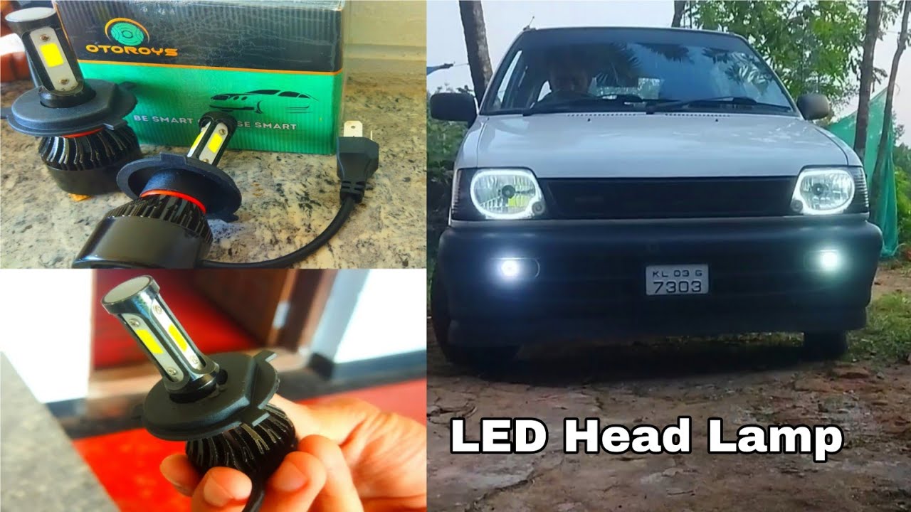 HOW TO INSTALL LED HEAD LAMP ON MARUTI 800 YouTube