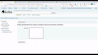 Passing an ad-hoc list of value to a Koha SQL report as parameter