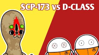 A day at the scp foundation | SCP-173 vs D-class